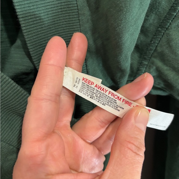 Free People Intimately Just Because Green Oversized Long Sleeve Jumpsuit Sz XS - Picture 10 of 15